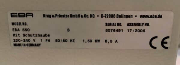 Papierschneidemaschine EBA 550 – Bild 2